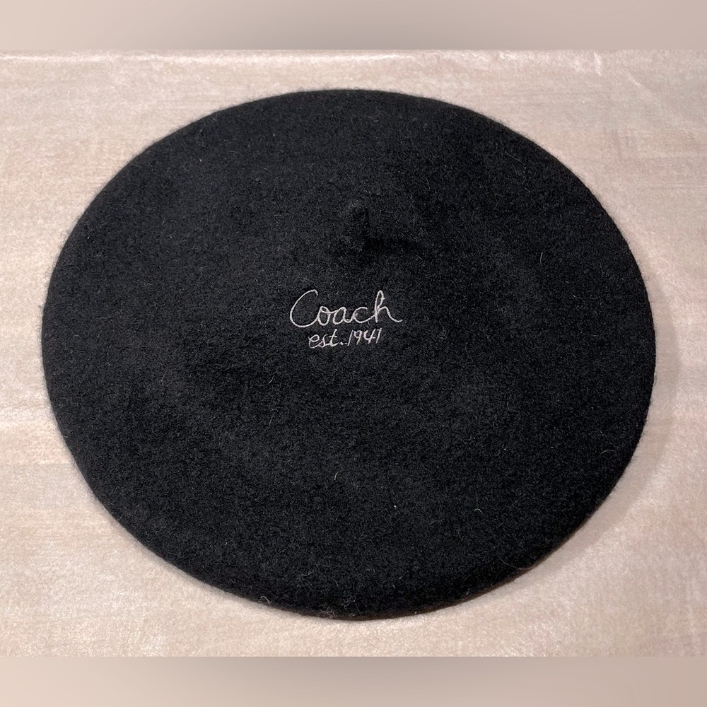 NWT Coach 100% Lambswool Beret